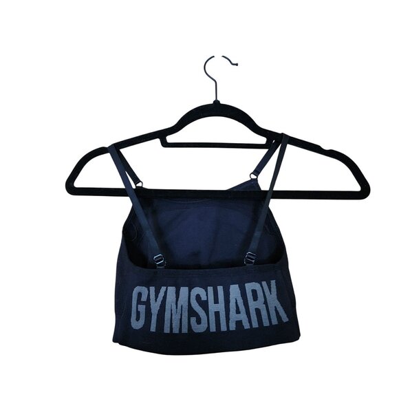 Gymshark Womens Black Seamless Strappy Flex Sports Bra XS - Picture 2 of 3